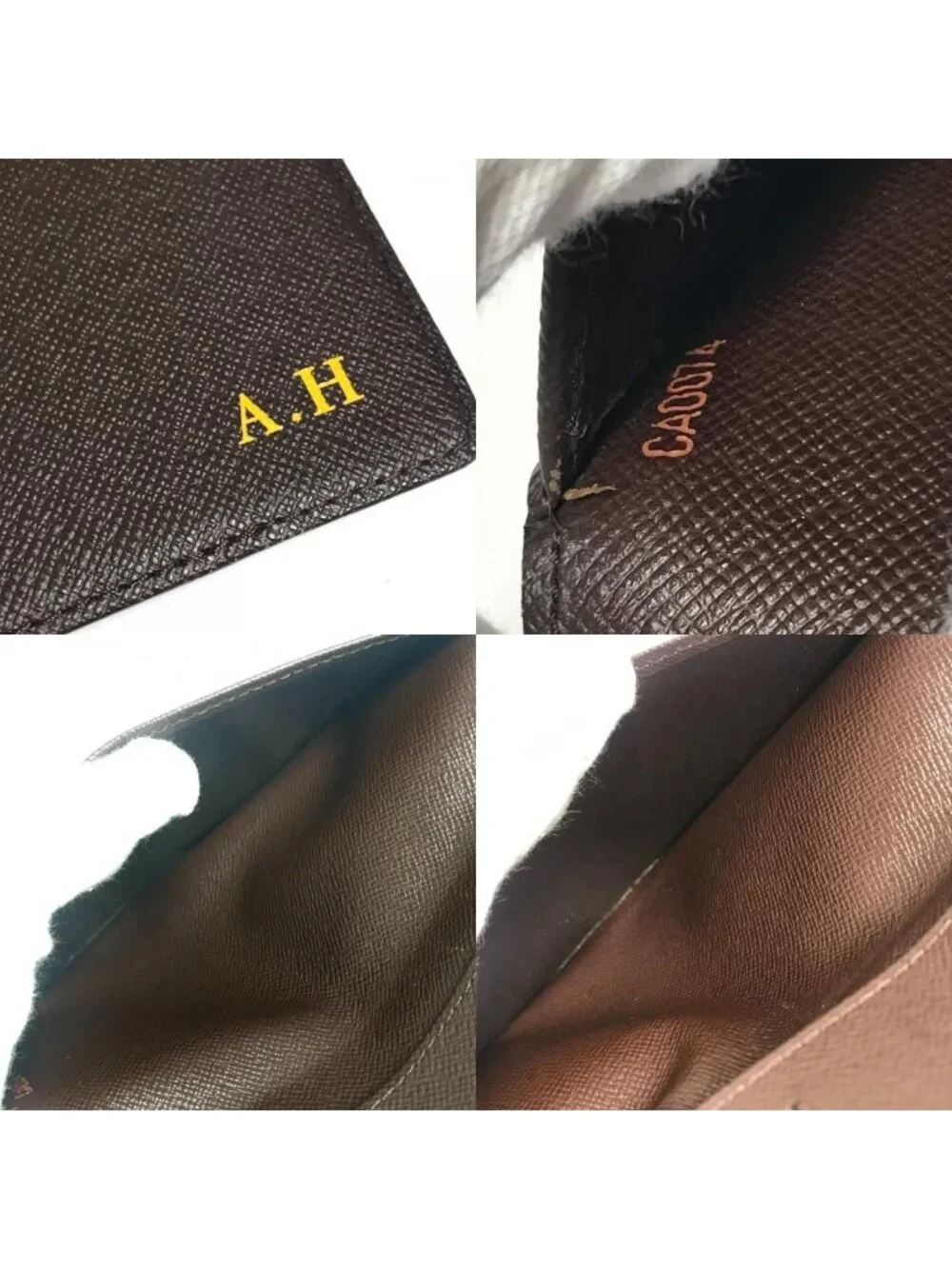 Louis Vuitton Notebook Cover Agenda Posh Damier Canvas Ebene Brown